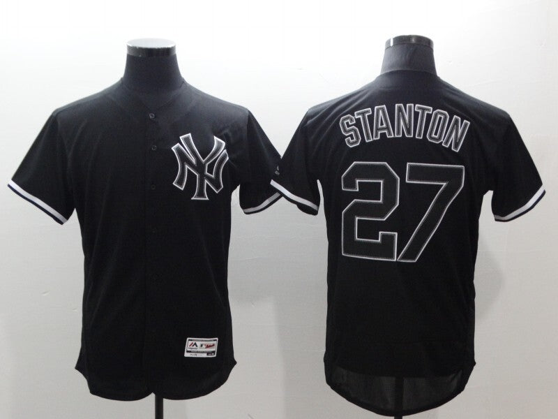 New York Yankees #27 Giancarlo Stanton Style 1 Baseball Jersey baseball jersey product view 1