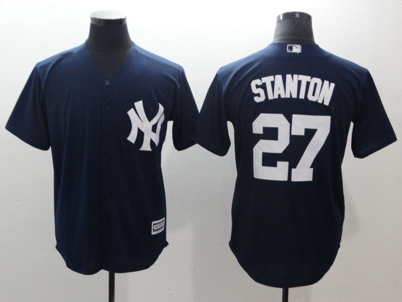 New York Yankees #27 Giancarlo Stanton Style 3 Baseball Jersey baseball jersey product view 1