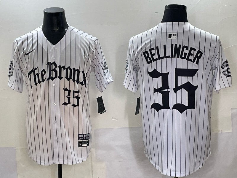 New York Yankees #35 Cody Bellinger Yankees Collaboration Style 1 Baseball Jersey baseball jersey product view 1