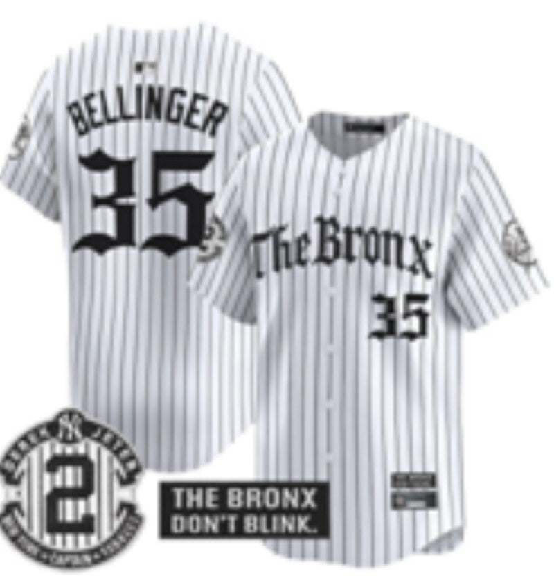 New York Yankees #35 Cody Bellinger Yankees Collaboration Style 2 Baseball Jersey baseball jersey product view 1