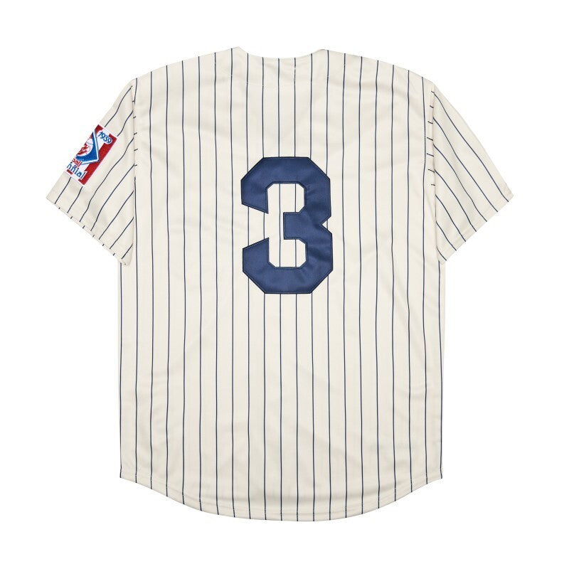 New York Yankees #3 Babe Ruth Style 1 Baseball Jersey baseball jersey product view 1