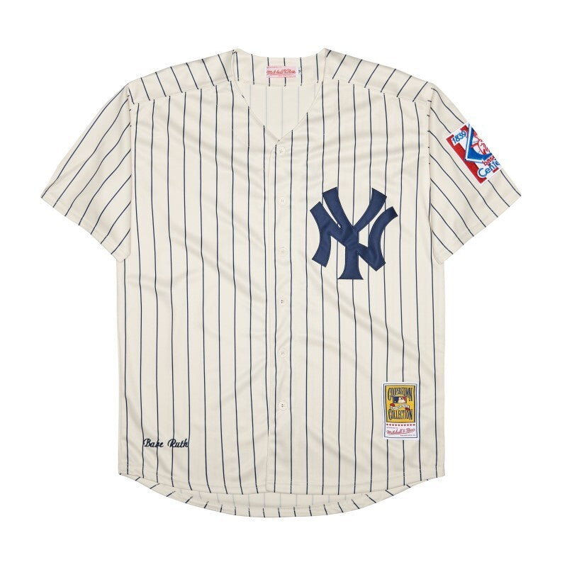New York Yankees #3 Babe Ruth Style 2 Baseball Jersey baseball jersey product view 1