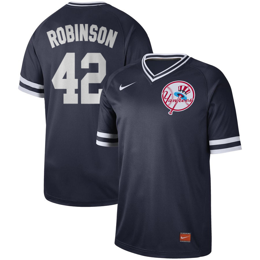 New York Yankees #42 Jackie Robinson Baseball Jersey baseball jersey product view 1