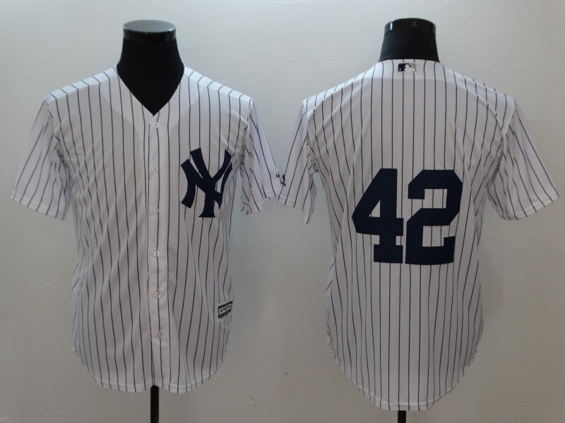 New York Yankees #42 Mariano Rivera Fan Baseball Jersey baseball jersey product view 1