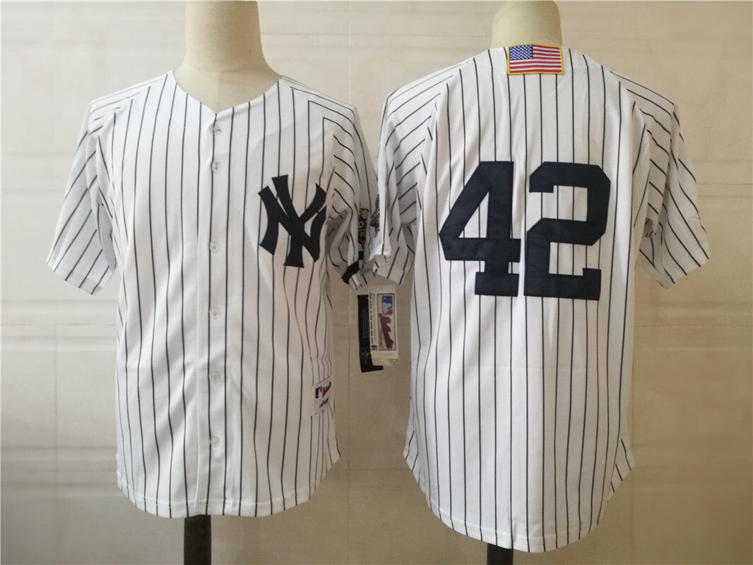 New York Yankees #42 Mariano Rivera Style 6 Baseball Jersey baseball jersey product view 1