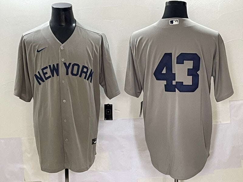 New York Yankees #43 Yankees Dream Team Adult Baseball Jersey baseball jersey product view 1
