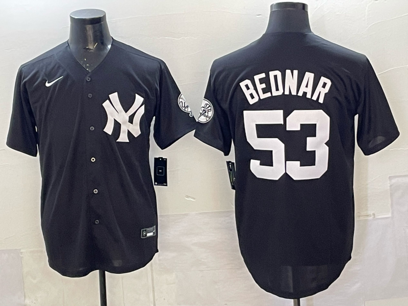 New York Yankees #53 David Bednar Yankees Adult Baseball Jersey baseball jersey product view 1