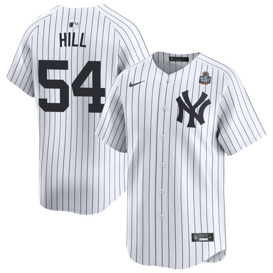 New York Yankees #54 Tim Hill 2024 World Series Home Baseball Jersey baseball jersey product view 1