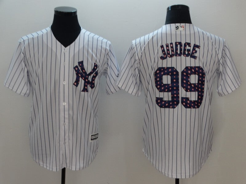 New York Yankees #99 Aaron Judge 2018 Edition Fan Edition 6316 Baseball Jersey baseball jersey product view 1