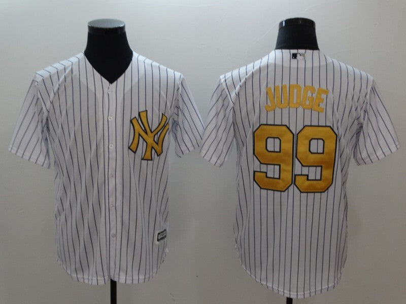 New York Yankees #99 Aaron Judge Fan Baseball Jersey baseball jersey product view 1