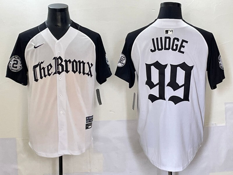 New York Yankees #99 Aaron Judge Yankees 5 Collaboration Style 4 Baseball Jersey baseball jersey product view 1