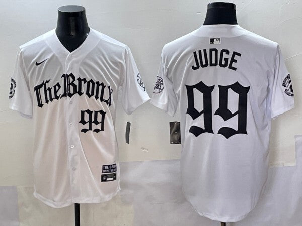 New York Yankees #99 Aaron Judge Yankees 5 Collaboration Style 5 Baseball Jersey baseball jersey product view 1