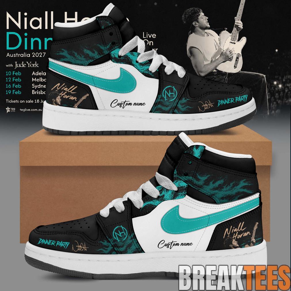 Niall Horan Dinner Party Live On Tour Australia AJ1 Shoes Unisex T-shirt, Sweatshirt, Hoodie, Long Sleeve Tee - T-Shirt, Sweatshirt, Hoodie