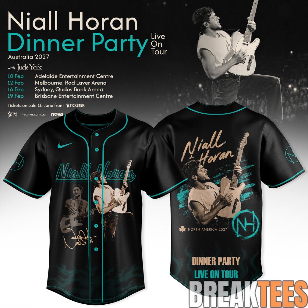 Niall Horan Dinner Party Live On Tour Australia Jersey Unisex T-shirt, Sweatshirt, Hoodie, Long Sleeve Tee - T-Shirt, Sweatshirt, Hoodie