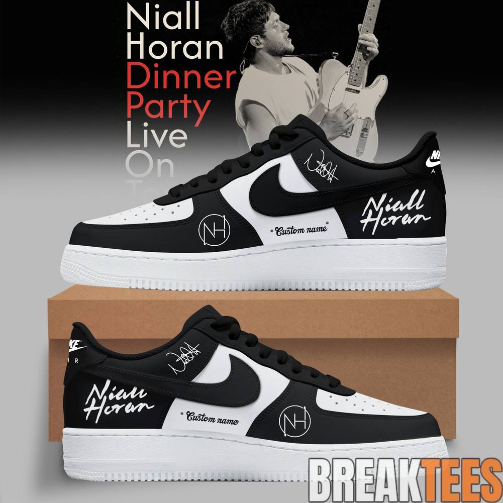 Niall Horan Dinner Party Live On Tour Custom Air Force 1 Sneaker Unisex T-shirt, Sweatshirt, Hoodie, Long Sleeve Tee - T-Shirt, Sweatshirt, Hoodie