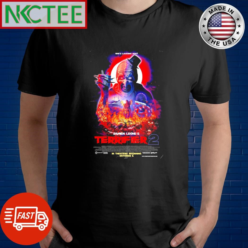 Nice Damien Leone’s Terrifier 2016 shirt Unisex T-shirt, Sweatshirt, Hoodie, Long Sleeve Tee - T-Shirt, Sweatshirt, Hoodie