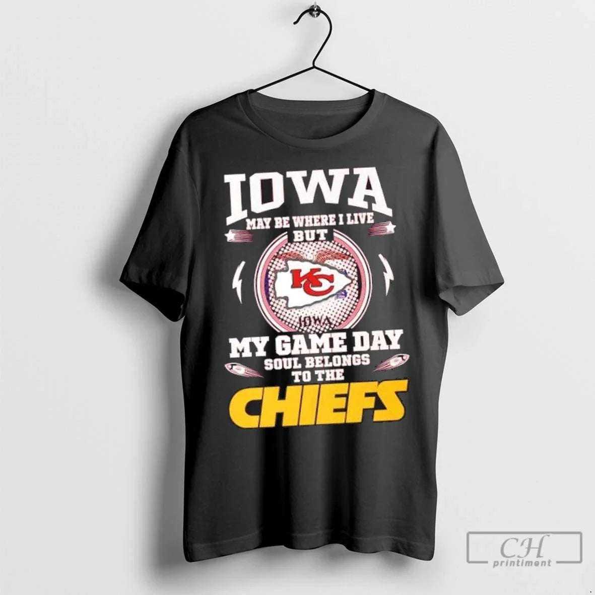Nice Even Under Iowa Sunshine My Heart And Soul Belong To The Kansas City Chiefs Unisex T-shirt, Sweatshirt, Hoodie, Long Sleeve Tee - T-Shirt, Sweatshirt, Hoodie