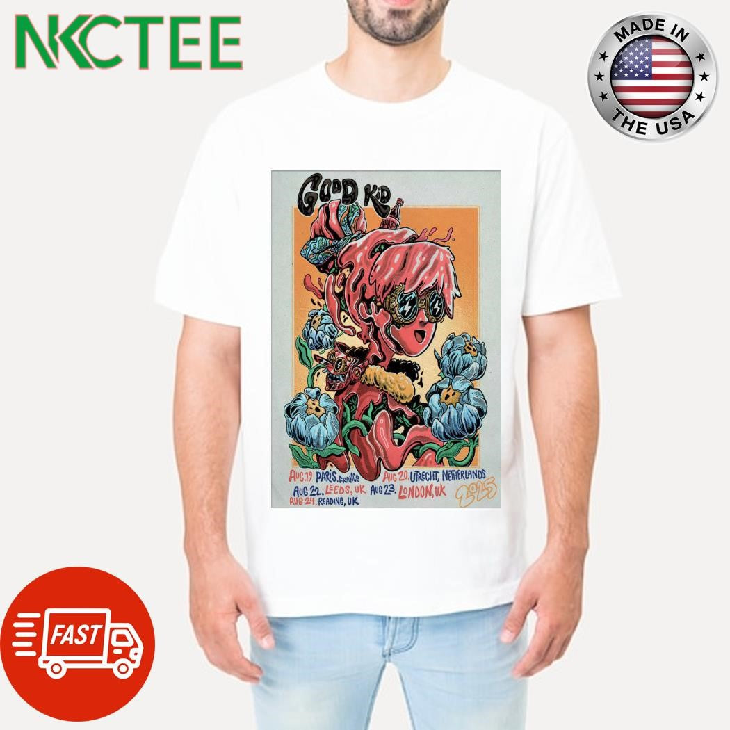 Nice Good Kid Leeds, Uk Aug 22 2025 Event Poster Shirt Unisex T-shirt, Sweatshirt, Hoodie, Long Sleeve Tee - T-Shirt, Sweatshirt, Hoodie