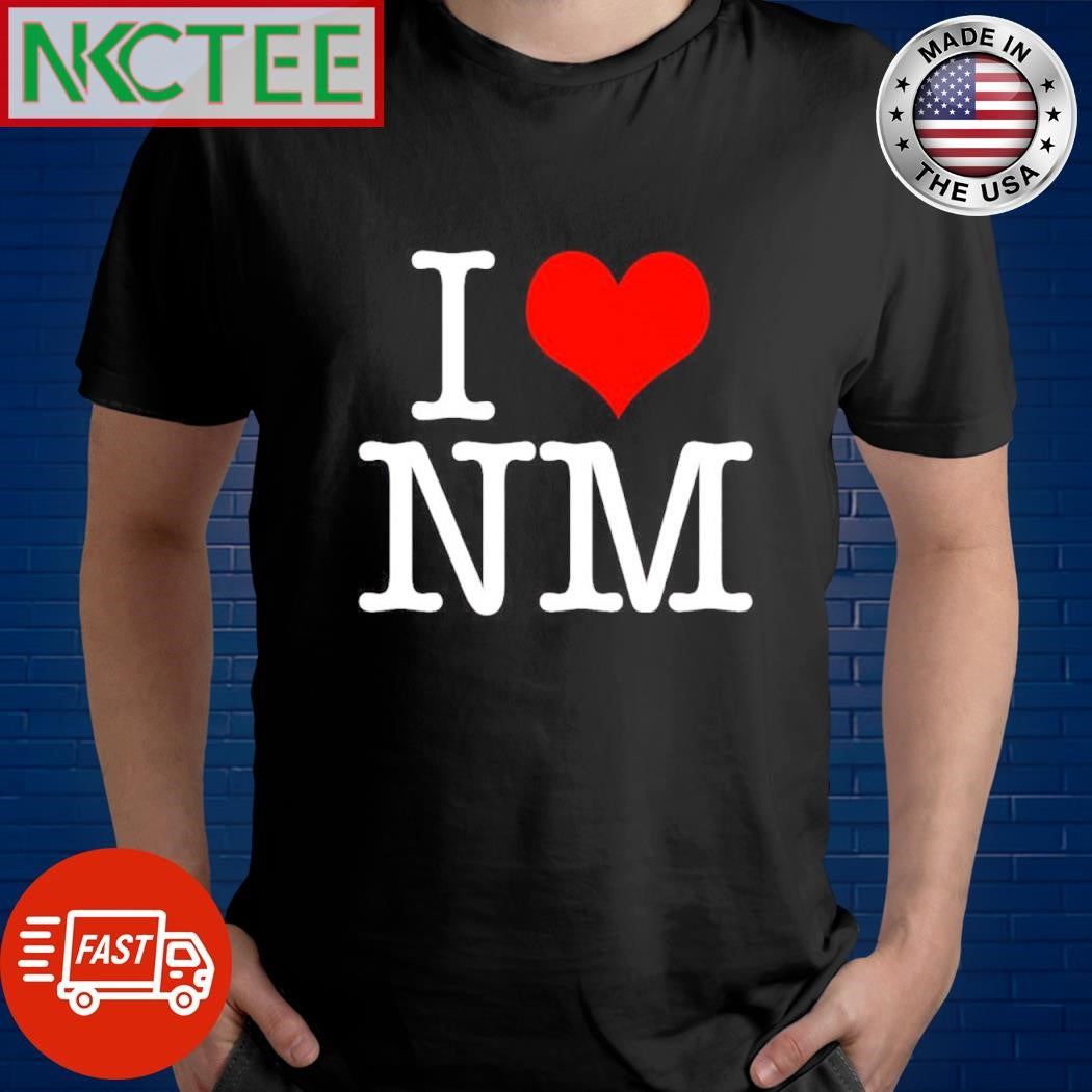 Nice I love NM heart shirt Unisex T-shirt, Sweatshirt, Hoodie, Long Sleeve Tee - T-Shirt, Sweatshirt, Hoodie