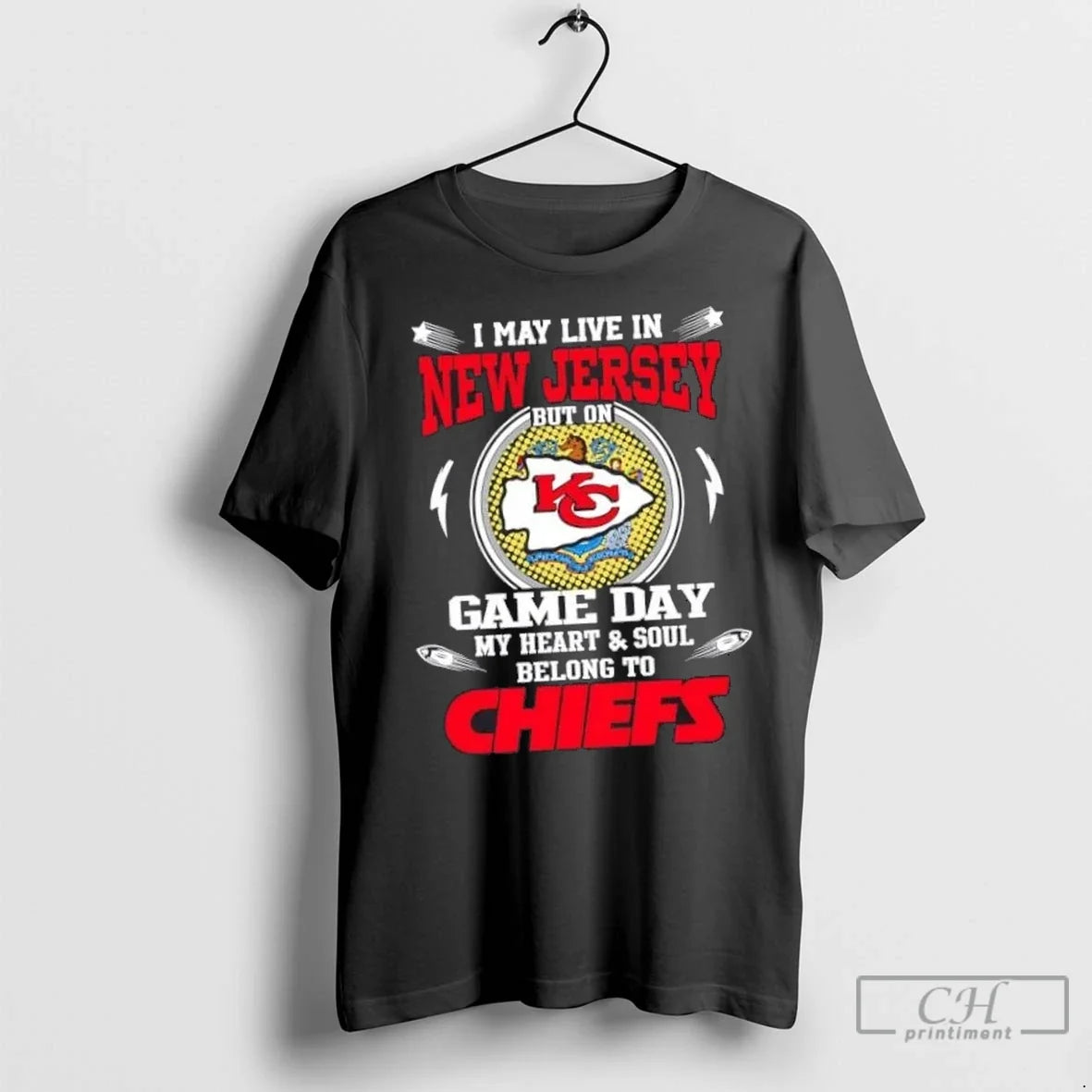 Nice I May Live In New Jersey But On Game Day My Heart And Soul Unisex T-shirt, Sweatshirt, Hoodie, Long Sleeve Tee - T-Shirt, Sweatshirt, Hoodie