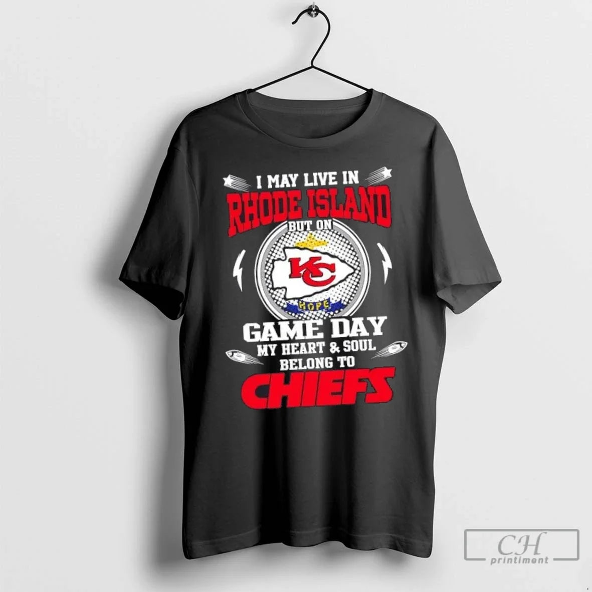 Nice I May Live In Rhode Island But On Game Day My Heart And Soul Unisex T-shirt, Sweatshirt, Hoodie, Long Sleeve Tee - T-Shirt, Sweatshirt, Hoodie