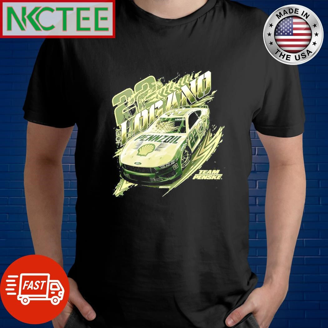 Nice Joey Logano 22 Team Penske Nascar car shirt Unisex T-shirt, Sweatshirt, Hoodie, Long Sleeve Tee - T-Shirt, Sweatshirt, Hoodie