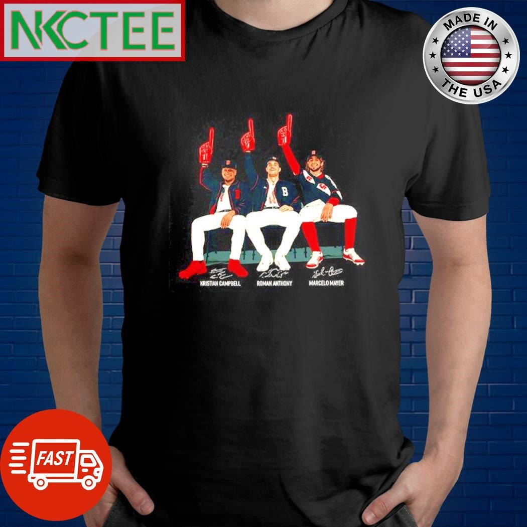 Nice Kristian Campbell Roman Anthony Marcelo Mayer photo signature shirt Unisex T-shirt, Sweatshirt, Hoodie, Long Sleeve Tee - T-Shirt, Sweatshirt, Hoodie