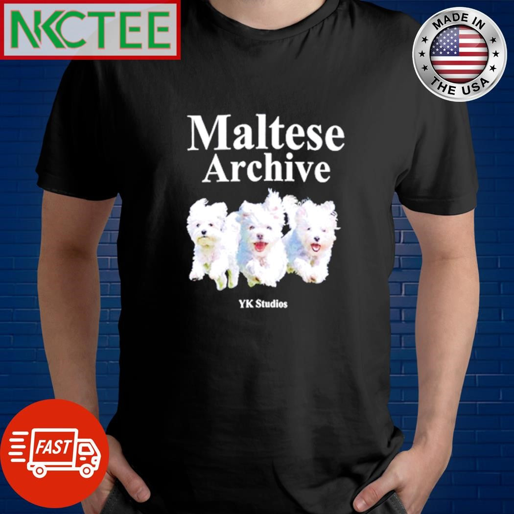 Nice Maltese Archive dogs shirt Unisex T-shirt, Sweatshirt, Hoodie, Long Sleeve Tee - T-Shirt, Sweatshirt, Hoodie