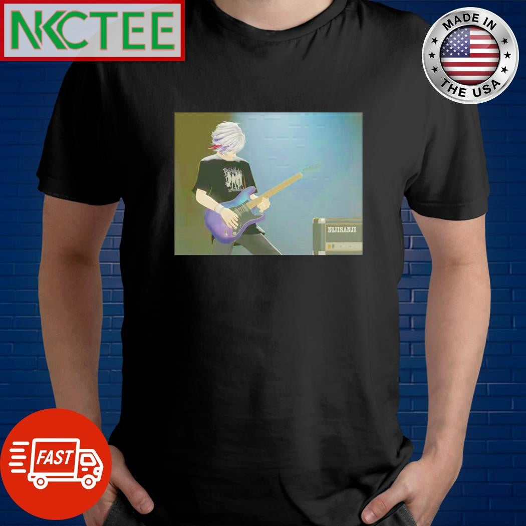 Nice Nijisanji play guitar shirt Unisex T-shirt, Sweatshirt, Hoodie, Long Sleeve Tee - T-Shirt, Sweatshirt, Hoodie