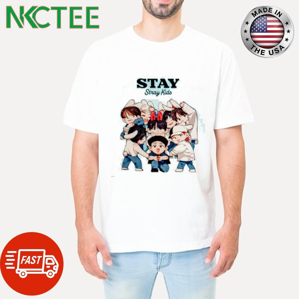 Nice STAY Stray Kids cartoon shirt Unisex T-shirt, Sweatshirt, Hoodie, Long Sleeve Tee - T-Shirt, Sweatshirt, Hoodie