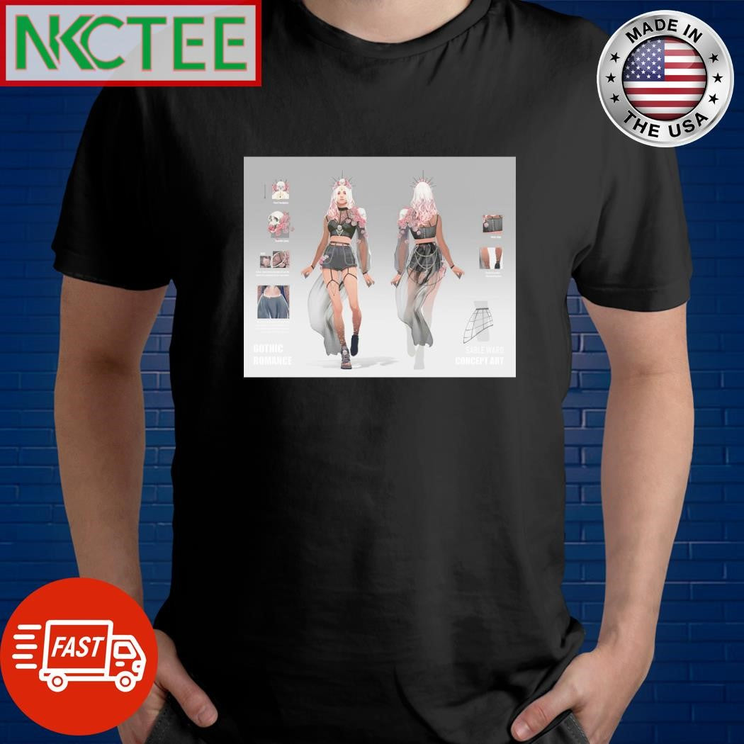 Nice Sable Ward gothic romance Sable ward concept art shirt Unisex T-shirt, Sweatshirt, Hoodie, Long Sleeve Tee - T-Shirt, Sweatshirt, Hoodie