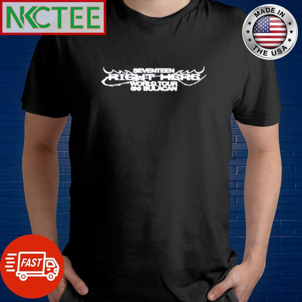 Nice Seventeen Right Here World Tour In Bulacan shirt Unisex T-shirt, Sweatshirt, Hoodie, Long Sleeve Tee - T-Shirt, Sweatshirt, Hoodie