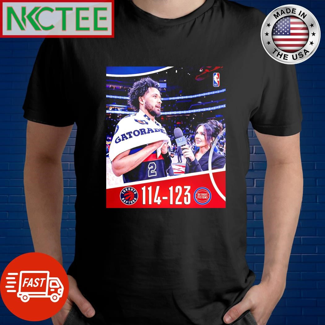 Nice Toronto Raptors 114 123 Dtroit Pistons shirt Unisex T-shirt, Sweatshirt, Hoodie, Long Sleeve Tee - T-Shirt, Sweatshirt, Hoodie
