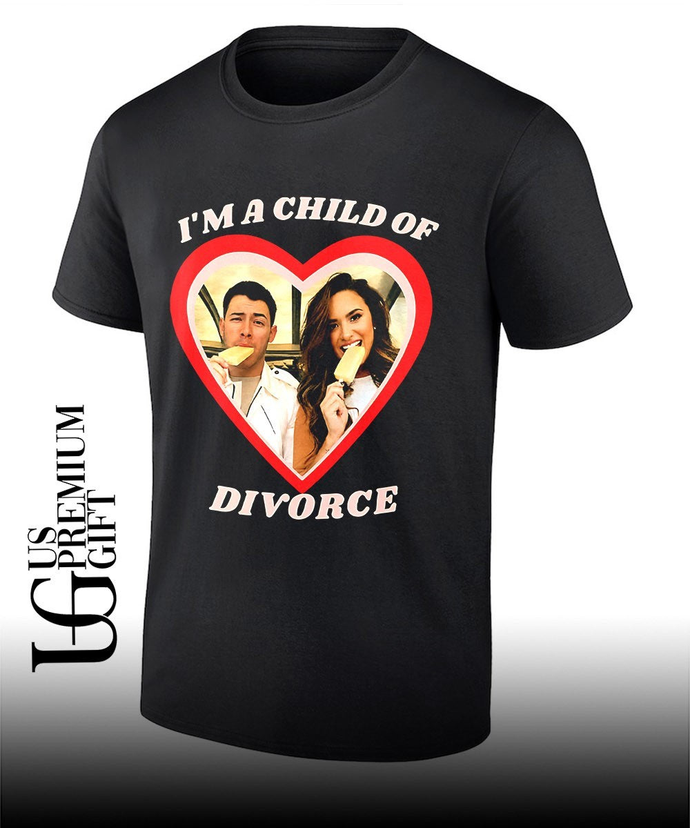 Nick Jonas and Demi Lovato Child of Divorce shirt Unisex T-shirt, Sweatshirt, Hoodie, Long Sleeve Tee - T-Shirt, Sweatshirt, Hoodie
