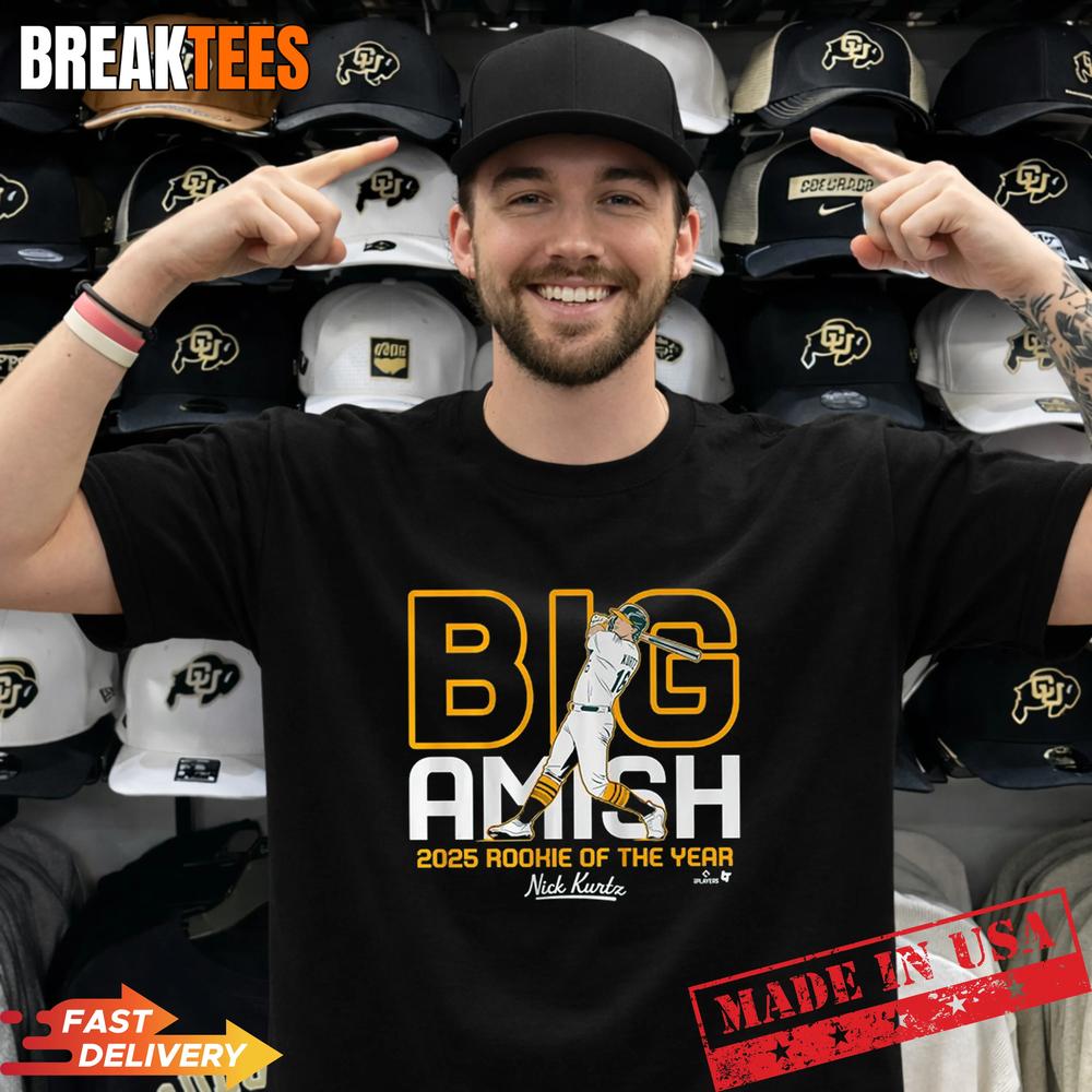 Nick Kurtz Big Amish Rookie of the Year Shirt Unisex T-shirt, Sweatshirt, Hoodie, Long Sleeve Tee - T-Shirt, Sweatshirt, Hoodie