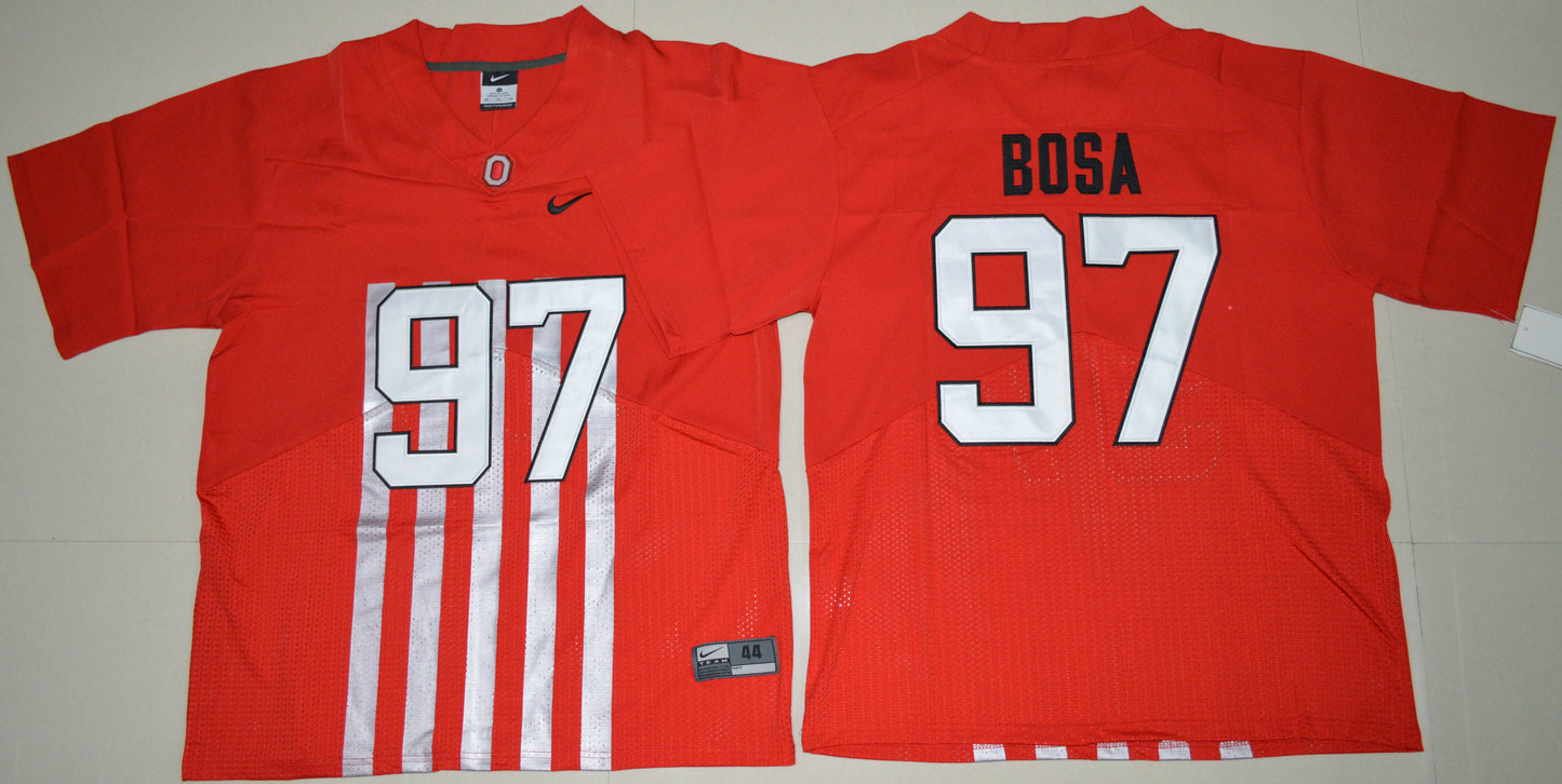 Nick Bosa 97 Elite Red 2016 New College Football Jersey football jersey product view 1