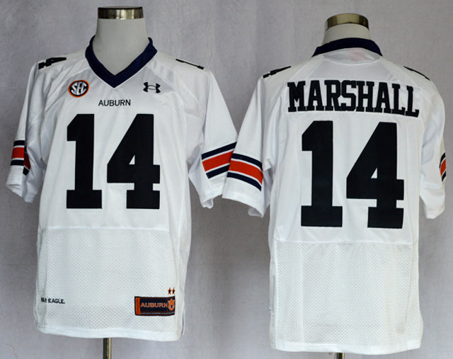 Nick Marshall 14 White1 College Football Jersey football jersey product view 1