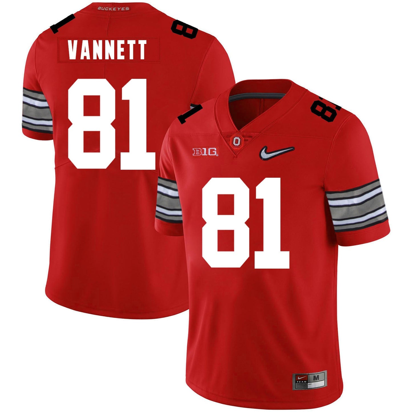 Nick Vannett 81 Diamond Red College Football Jersey football jersey product view 1