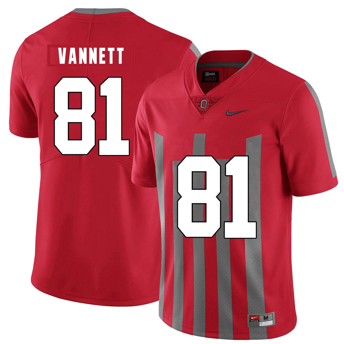 Nick Vannett 81 Elite Red College Football Jersey football jersey product view 1