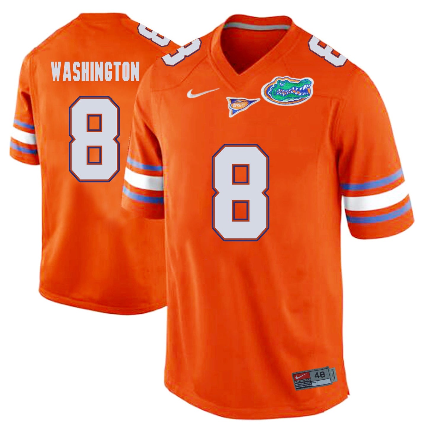 Nick Washington 8 Orange College Football Jersey football jersey product view 1