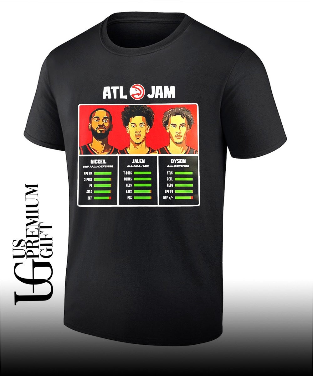 Nickeil Alexander-Walker Jalen Johnson and Dyson Daniels Atlanta Hawks NBA Jam shirt Unisex T-shirt, Sweatshirt, Hoodie, Long Sleeve Tee - T-Shirt, Sweatshirt, Hoodie