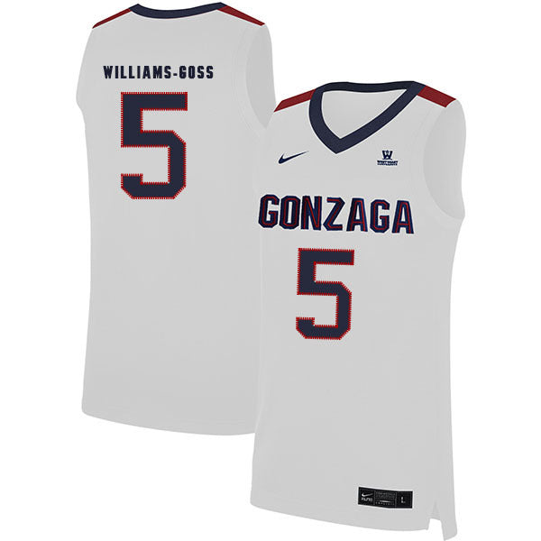Nigel Williams-Goss 5 White College Football Jersey football jersey product view 1