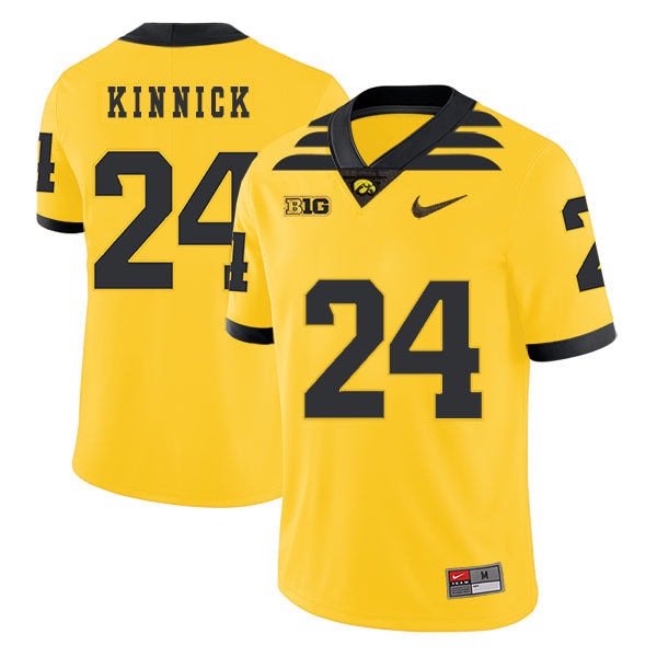 Nile Kinnick 24 Yellow College Football Jersey football jersey product view 1