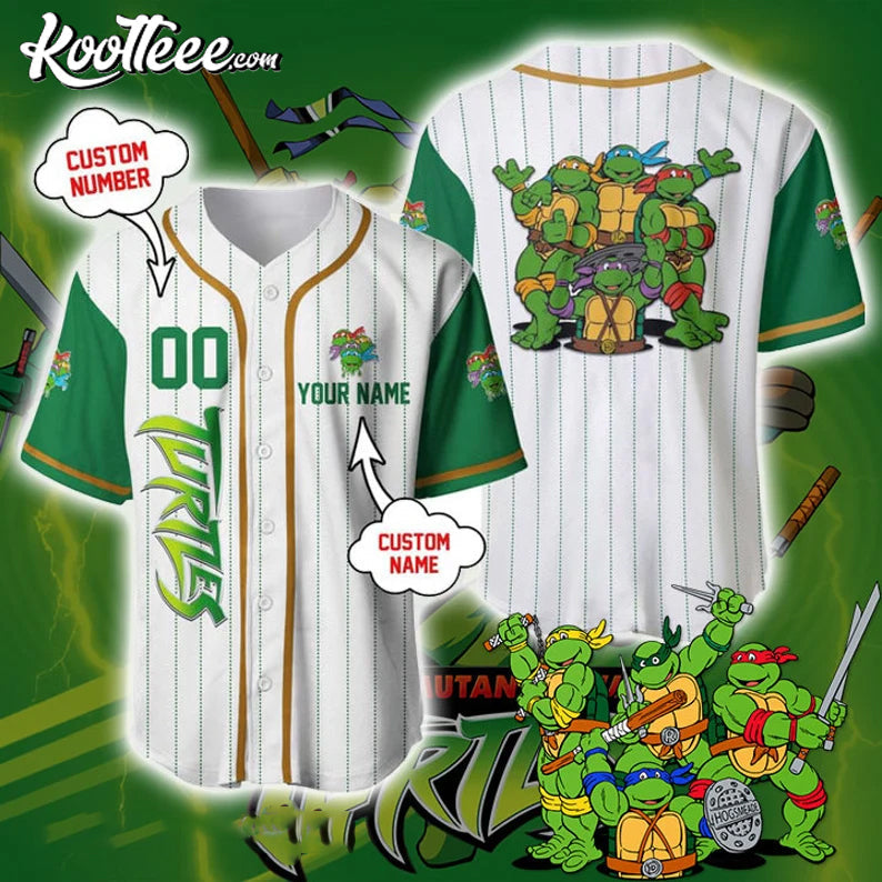 Ninja Turtle Baseball Jersey baseball jersey product view 1