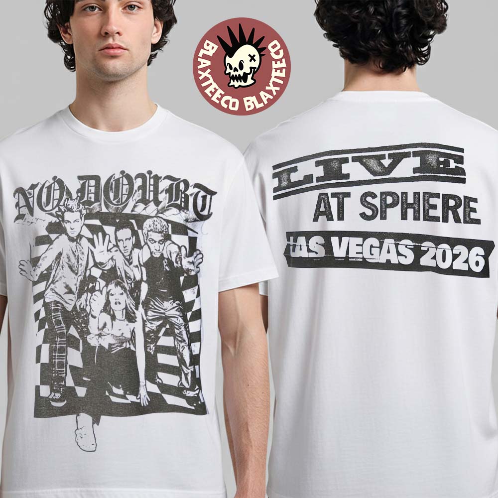 No Doubt Live At Sphere Las Vegas 2026 Concert Merch Tee On May And June 2026 Black And White Checkerboard T-Shirt - T-Shirt, Sweatshirt, Hoodie