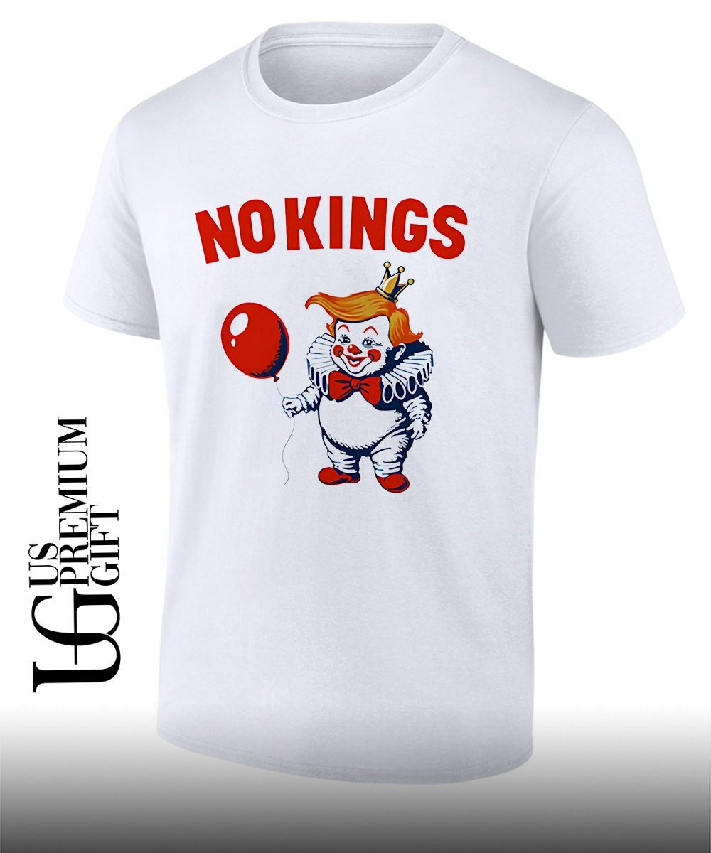 No Kings Trump clown shirt Unisex T-shirt, Sweatshirt, Hoodie, Long Sleeve Tee - T-Shirt, Sweatshirt, Hoodie