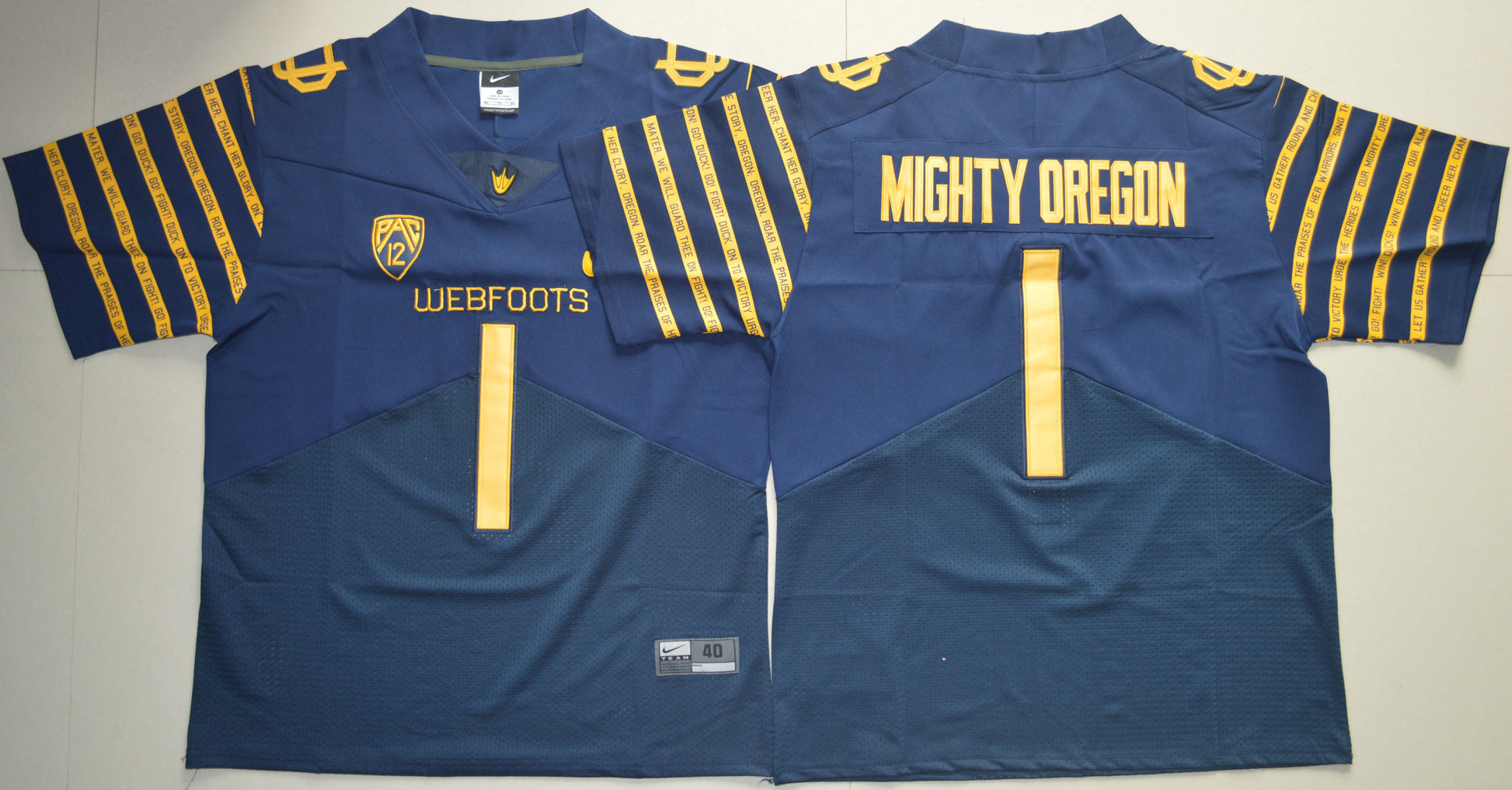 No.1 Fan 100 Retro Edition College Football Jersey football jersey product view 1