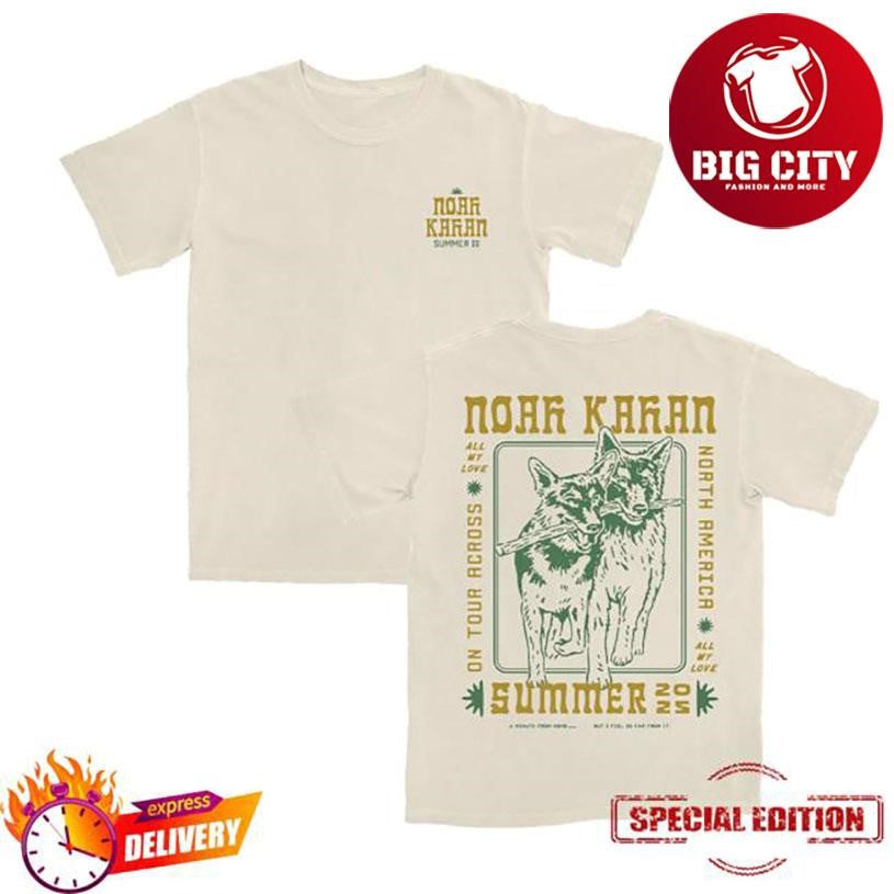 Noah Kahan Passing Through Summer 2025 North America Two Sided Shirt Unisex T-shirt, Sweatshirt, Hoodie, Long Sleeve Tee - T-Shirt, Sweatshirt, Hoodie