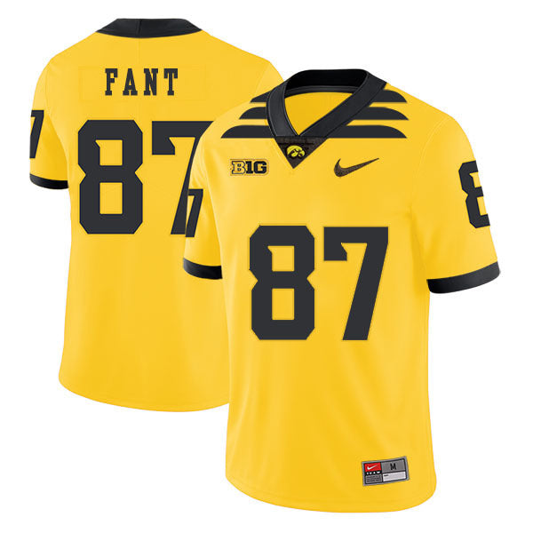 Noah Fant 87 Yellow College Football Jersey football jersey product view 1
