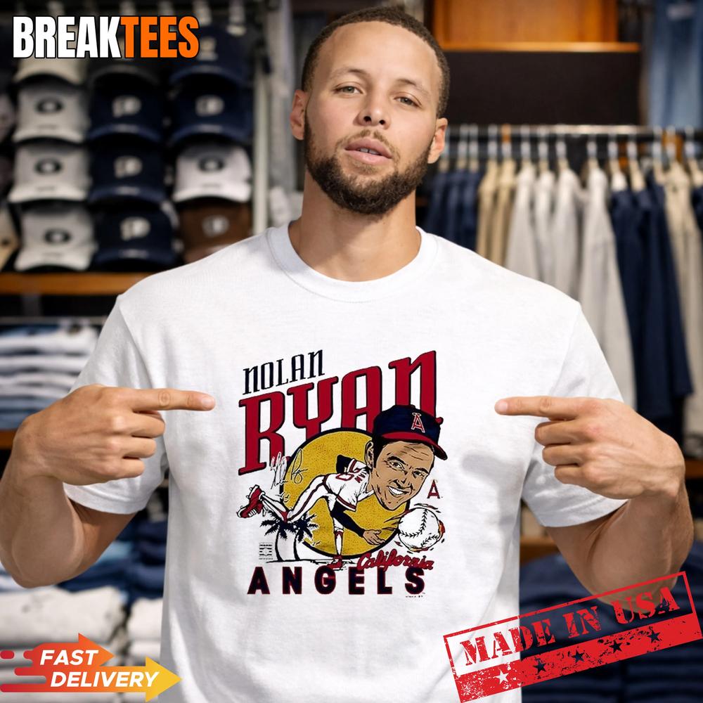 Nolan Ryan Los Angeles Angels Baseball Caricature Shirt Unisex T-shirt, Sweatshirt, Hoodie, Long Sleeve Tee - T-Shirt, Sweatshirt, Hoodie